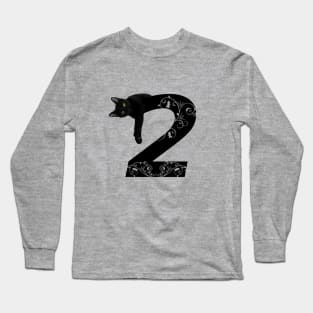 Black cat No.2 Long Sleeve T-Shirt